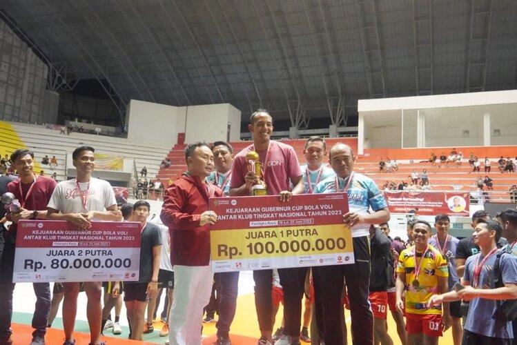 Sugianto Sabran Resmi Tutup Kejuaraan Bola Voli Gubernur Cup 2023