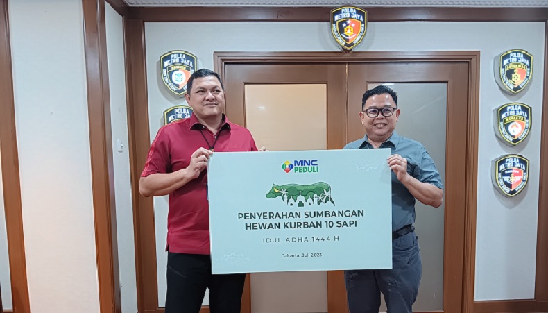 MNC Peduli Serahkan 10 Ekor Sapi Kurban Idul Adha ke Polda Metro Jaya