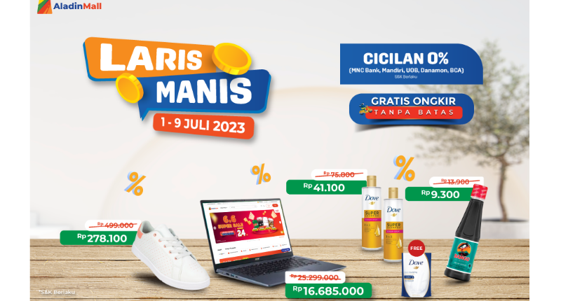 Laris Manis, Yuk Serbu Produk Ini di AladinMall! Mumpung Ada Cicilan 0% + Gratis Ongkir