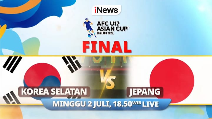 Final Piala Asia U-17 2023 Malam Ini: Jepang Vs Korea Selatan, LIVE di iNews