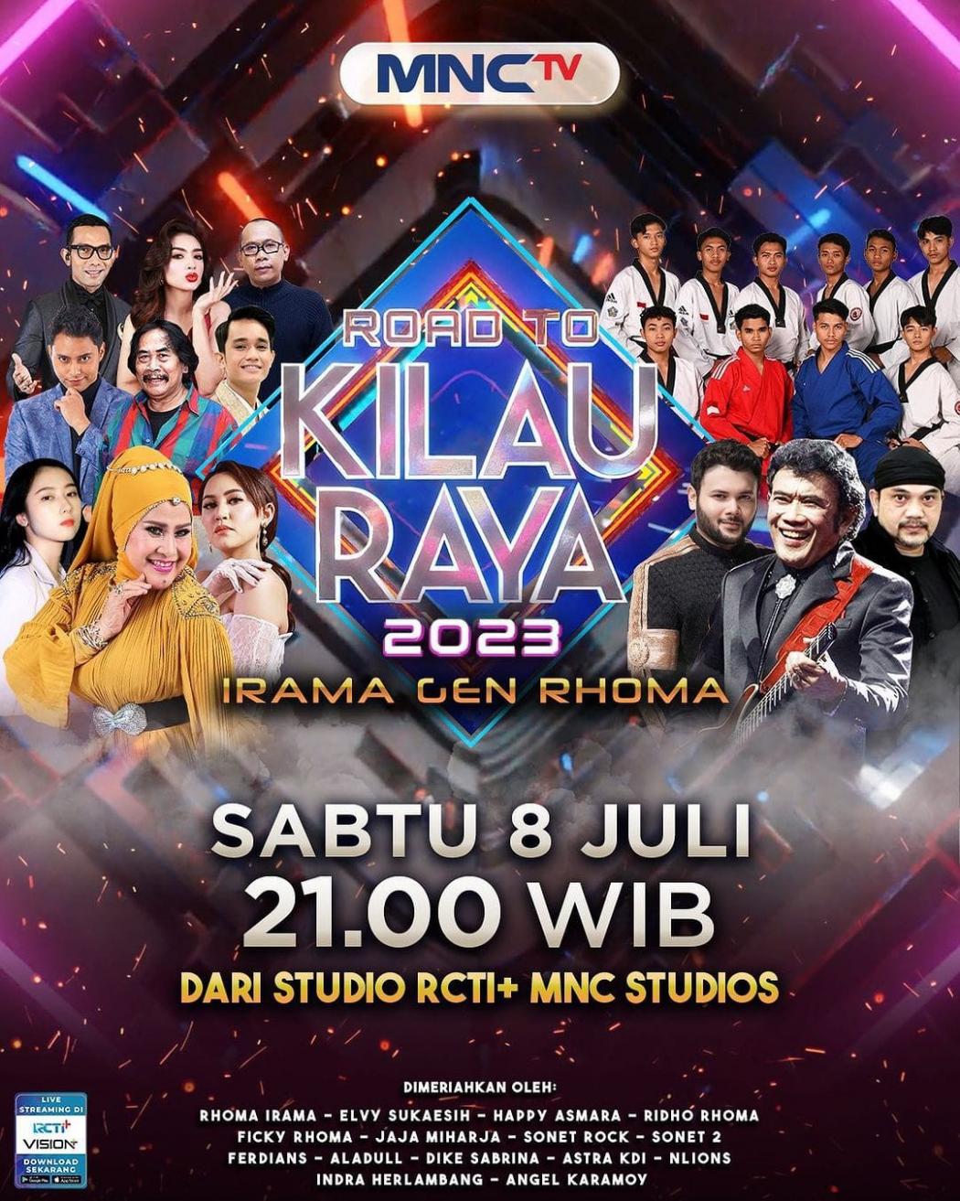 Raja Dangdut Rhoma Irama dan Keluarga Meramaikan Konser Musik Spesial Road To Kilau Raya Irama Gen Rhoma