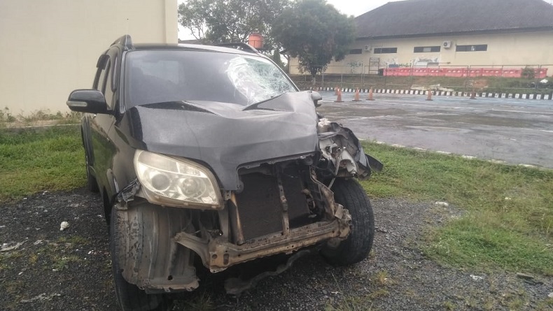 Mobil Dinas Pemkab Way Kanan Kecelakaan Ternyata Dipakai saat di Luar Tugas