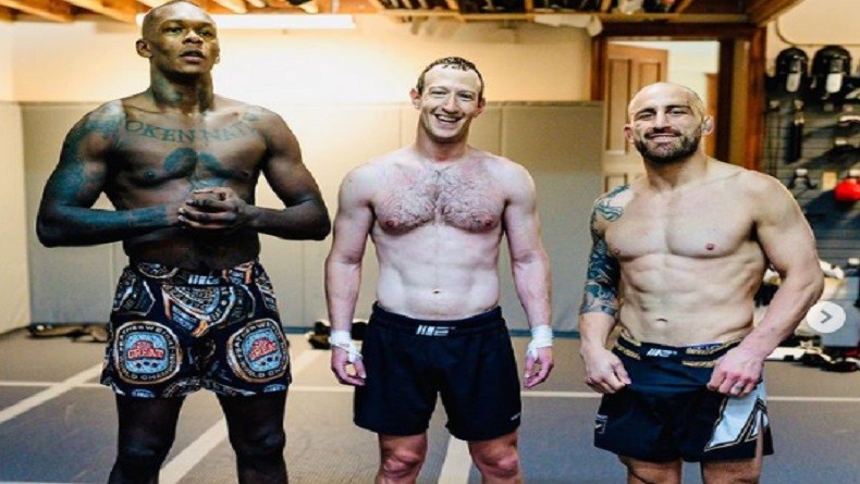 Usai Terima Tantangan Elon Musk, Mark Zuckerberg Latihan Bareng 2 Juara UFC