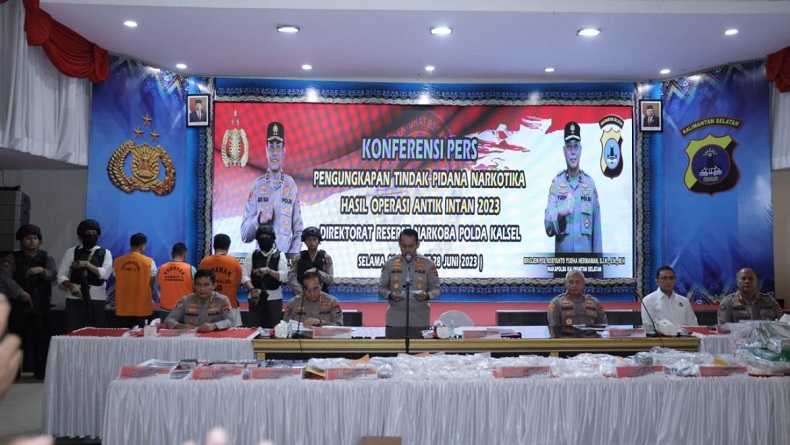 Polda Kalsel Tangkap 236 Orang selama Operasi Antik Intan 2023, 20 di Antaranya Perempuan