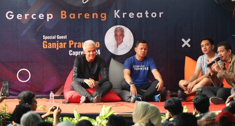 Diskusi dengan Pelaku Kreatif dan Musisi, Ganjar Pranowo Ungkap Pentingnya Creative Hub