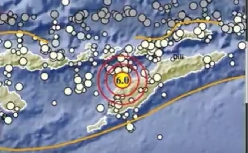 Gempa M6,0 Guncang NTT, BMKG: Jenis Menengah akibat Tumbukan Lempeng