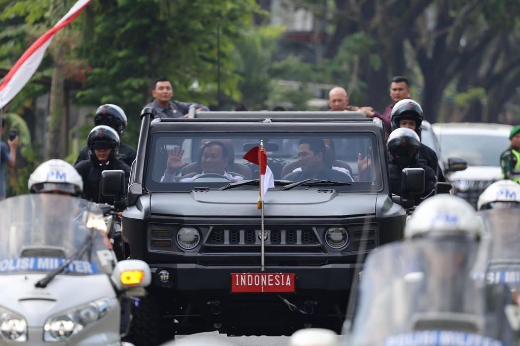 Intip Spesifikasi Mobil Taktis Maung yang Ditumpangi Jokowi 