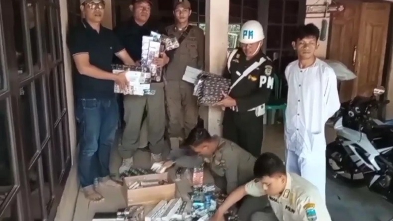 Marak Beredar di Pangandaran, Satpol PP-Bea Cukai Sita 48.000 Batang Rokok Ilegal