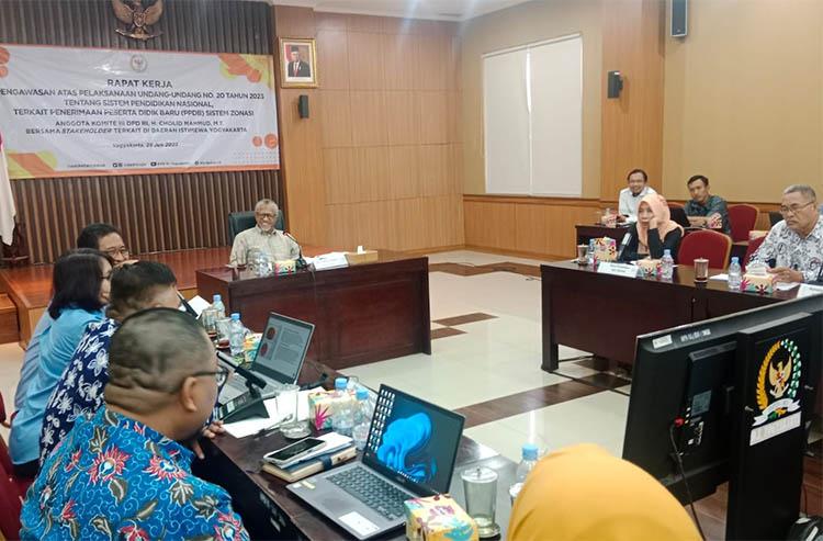 Anggota DPD Cholid Mahmud Soroti Maraknya Titip KK pada PPDB Sistem Zonasi di Jogja