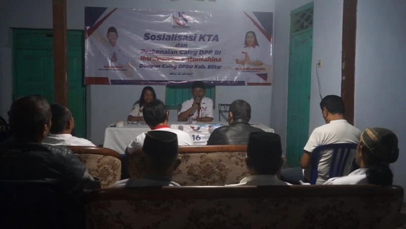 Sosialisasikan KTA Berasuransi di Blitar, Bacaleg Perindo: Peduli Rakyat Kecil 