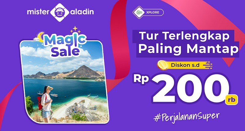 Cuma Mister Aladin yang Punya Tur Terlengkap + Diskon s.d Rp200 Ribu! Cuss Booking