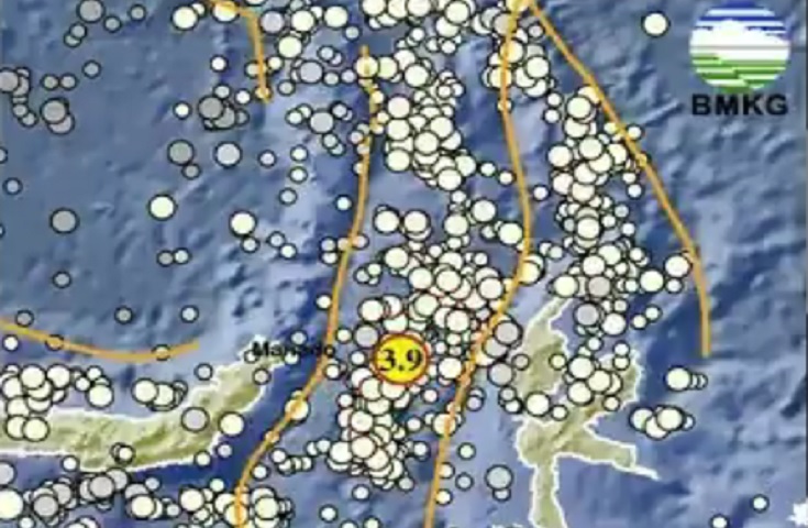 Gempa Terkini Magnitudo 3,9 Guncang Jailolo Maluku Utara