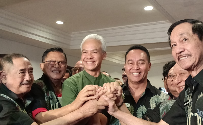 Ganjar Bertemu Purnawirawan TNI-Polri, Terima Banyak Masukan soal Hankam