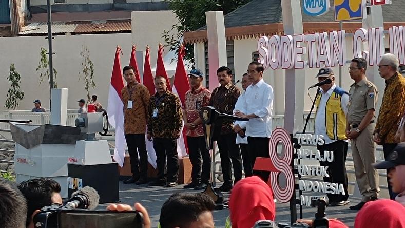 Presiden Jokowi Resmikan Sodetan Ciliwung Berbiaya Rp1,2 Triliun