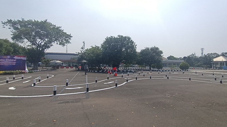 Ini Penampakan Lintasan S Ujian SIM C di Satpas Daan Mogot Jakbar, Tak Lagi Zig-zag dan 8