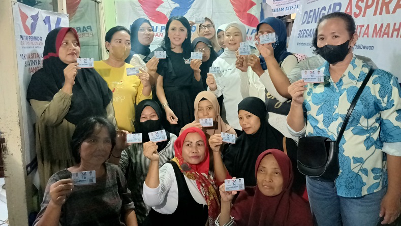 Bacaleg Partai Perindo Nia Sita Mahesa Dengar Aspirasi Warga Senen