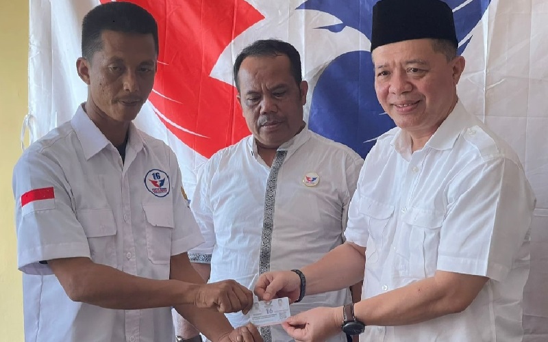 Sosialisasi KTA Partai Perindo, Bacaleg Janji Perjuangkan Kesejahteraan Warga Sukabumi
