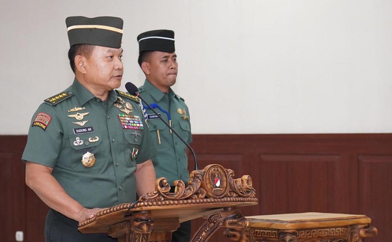 KSAD Terima Laporan Kenaikan Pangkat 14 Pati TNI AD, Ini Daftarnya