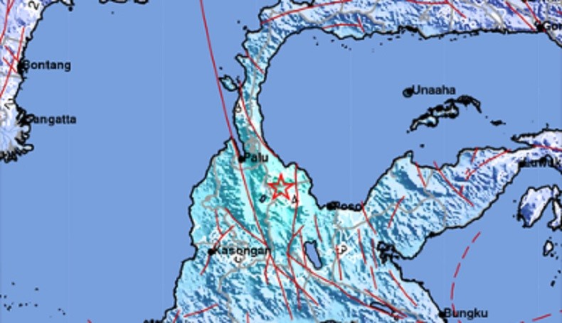 Gempa Terkini Magnitudo 5,3 Baru Saja Guncang Palu, Pusat di Darat