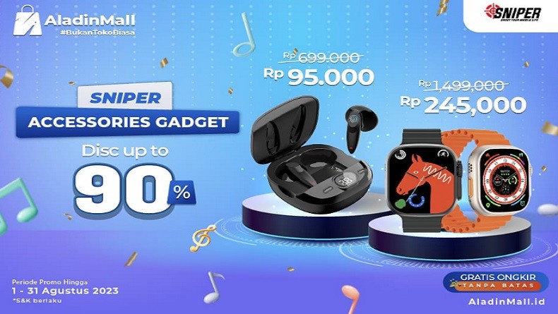 Kejar Promo Accessories Gadget Sniper Diskon s.d 90 Persen + Gratis Ongkir di AladinMall!