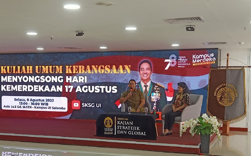 Beri Kuliah Umum di UI, Andika Perkasa Ajak Anak Muda Terlibat Majukan Indonesia