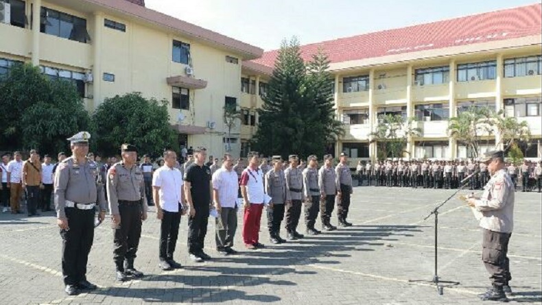 Bantu Pengamanan TIFF 2023, Ratusan Anggota Polda Sulut BKO ke Polres Tomohon