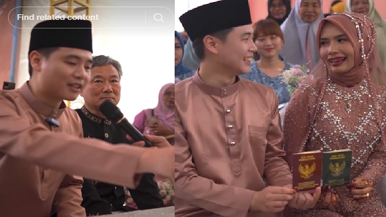 Viral Pernikahan Warga Korea dengan Gadis Aceh, Netizen Sebut Pengantin Pria Mirip Lee Jong Suk