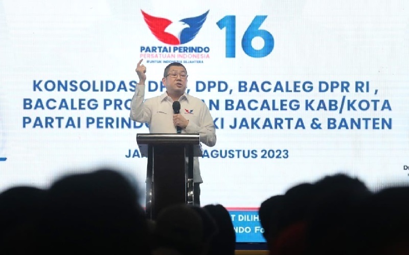 Wejangan HT di Konsolidasi DPW Perindo Jakarta-Banten: Kita Bangun Partai yang Besar