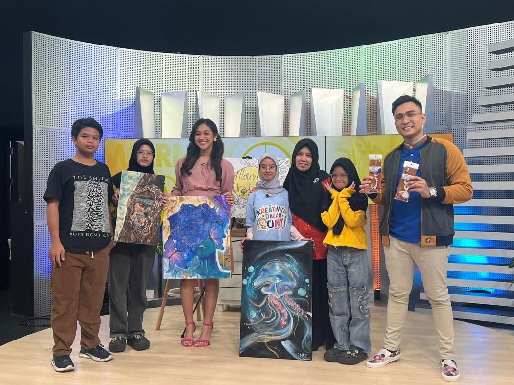 Mengenal Nayla Remaja Disabilitas Miliki Kemampuan Hebat Melukis, Saksikan di Morning Update!
