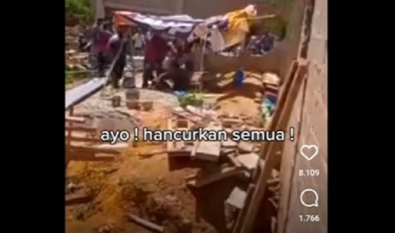 Viral Perusakan Gereja yang Sedang Dibangun di Batam, Sekelompok Orang Datang Marah-Marah