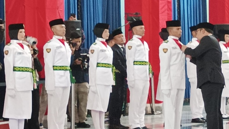36 Anggota Paskibraka Jabar 2023 Dikukuhkan, Ridwan Kamil Pesan Ini