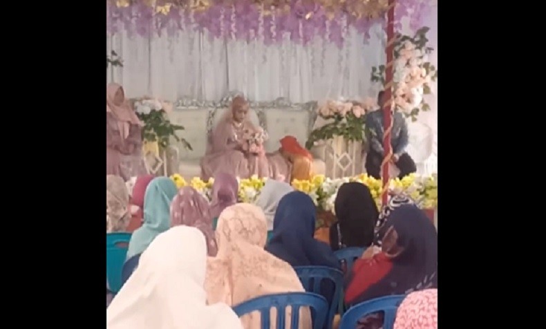 Viral Pengantin Wanita Duduk Sendiri di Pelaminan, Mempelai Pria Kabur usai Akad Nikah
