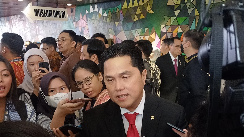 Jadi Cawapres Potensial Dampingi Ganjar Pranowo, Erick Thohir: Alhamdulillah