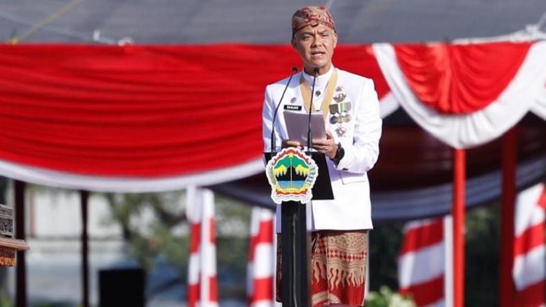 Upacara Kemerdekaan Terakhir sebagai Gubernur, Ganjar: Terima Kasih Atas Kerja Samanya 10 Tahun