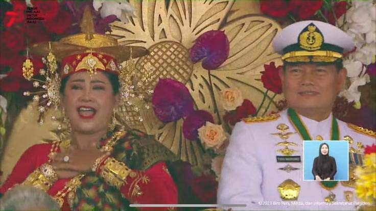 Putri Ariani Nyanyikan Lagu Rungkad, Para Tamu hingga Ibu Iriana Jokowi Ikut Bergoyang 