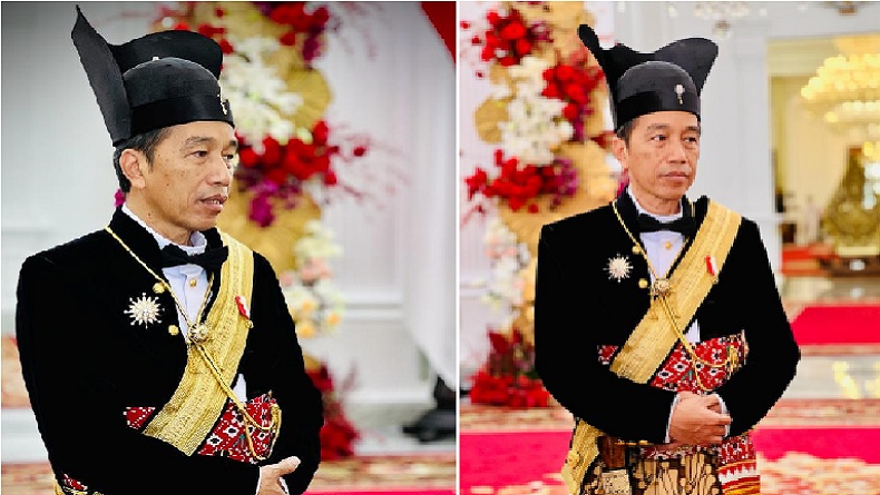 Makna dan Filosofi Baju Ageman Songkok Singkepan Ageng yang Dipakai Jokowi di Upacara HUT ke-78 RI
