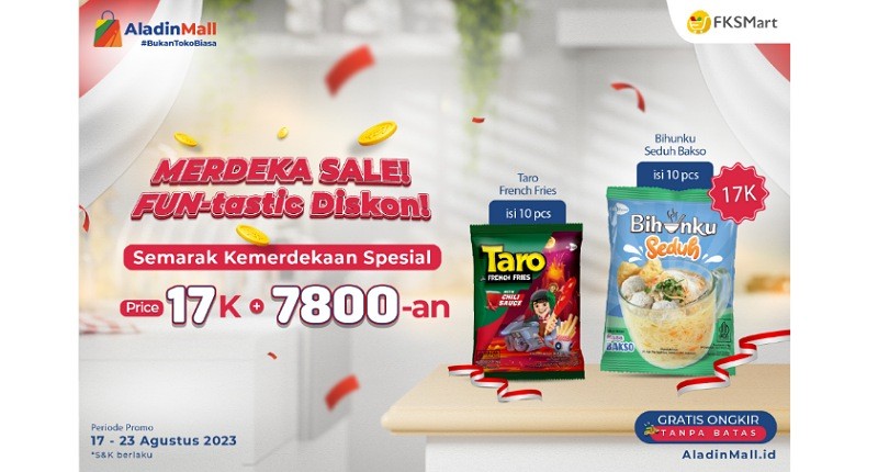 Dapatkan Promo FKSMart Serba 78 di Promo Kemerdekaan AladinMall, Berlaku 17-23 Agustus 2023