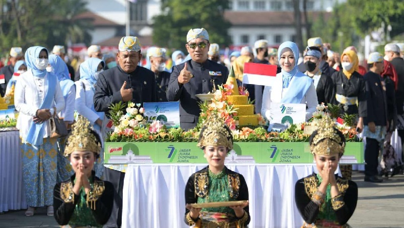 Rayakan HUT ke-78 Kemerdekaan RI, Ridwan Kamil Doakan Bupati-Wali Kota Jadi Gubernur Jabar