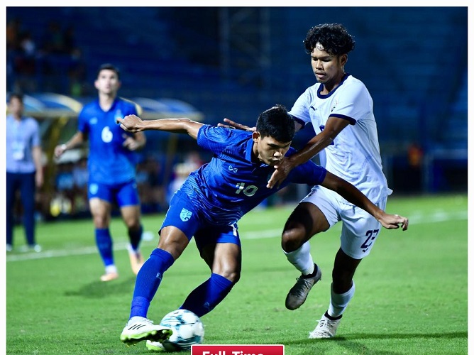 Hasil Piala AFF U-23 2023: Thailand Juara Grup A usai Hajar Kamboja