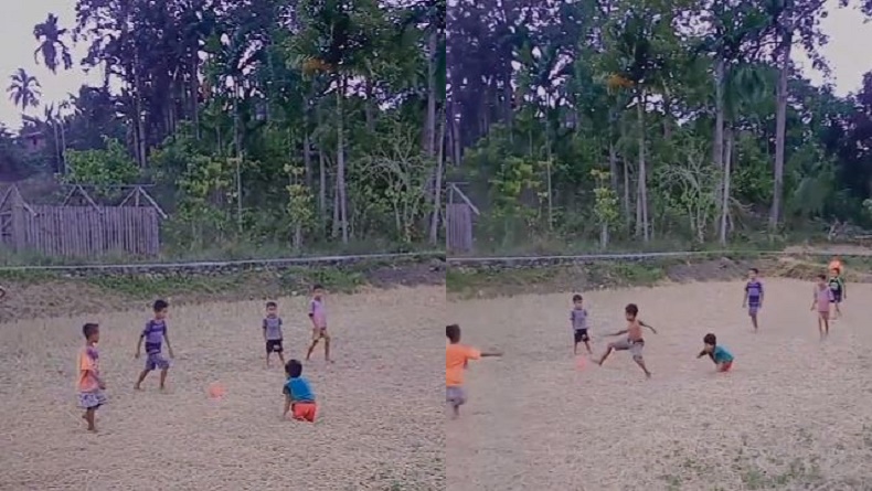 Viral Bocah di NTT Main Bola Tanpa Kaki, Bikin Air Mata Meleleh
