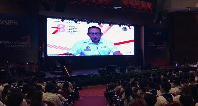 Sandiaga Uno Berharap Mahasiswa Baru UPH Dapat Berkontribusi di Sektor Ekraf