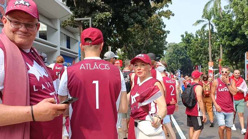 Jelang Pembukaan FIBA World Cup 2023, Suporter Timnas Basket Latvia Bikin Heboh Indonesia Arena