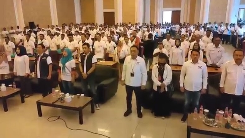Ketua Bapilu Partai Perindo Jabar Lantik 500 Orang Tim Pemenangan di Cirebon