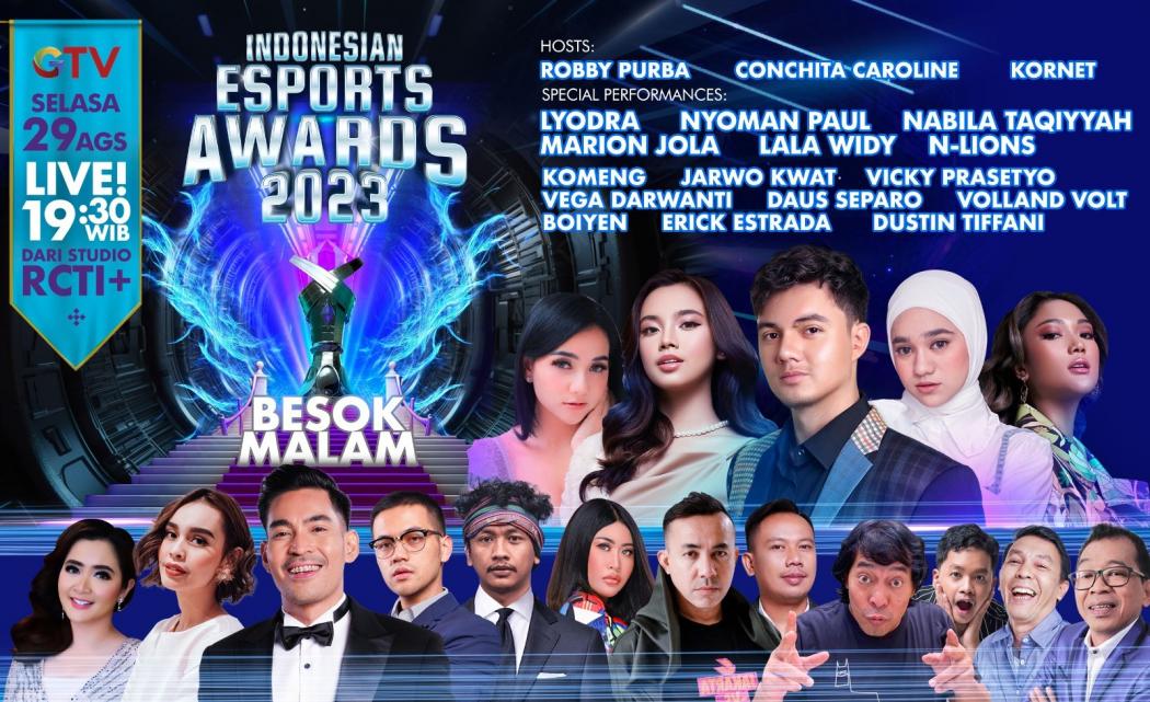Deretan Selebriti Trending Topic Bakal Meriahkan Malam Penghargaan Esport Paling Epik!