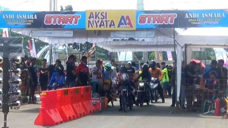 Bacaleg Partai Perindo Andi Asmara Gelar Kompetisi Drag Race dan Drag Bike di Musi Rawas