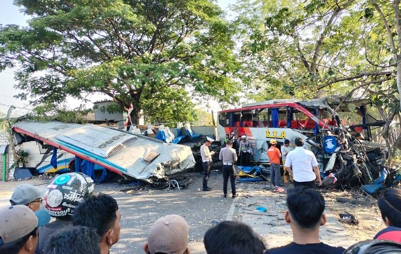 Update Kecelakaan Maut Bus Eka dan Sugeng Rahayu di Ngawi: 3 Tewas, 14 Luka 