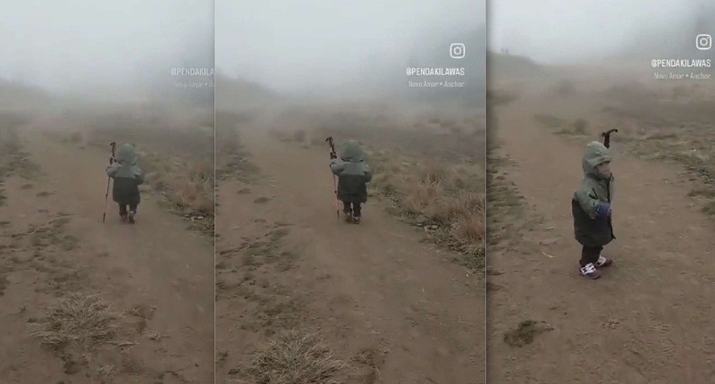Viral Balita Diajak Mendaki Gunung Prau, Netizen Gemas sampai Sebut Pendaki Kolot 