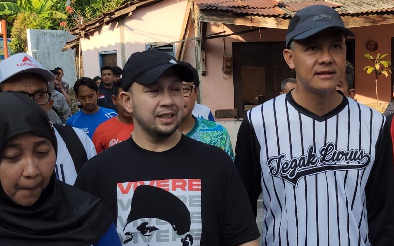 Temani Jalan Santai, Ketua Tim GP Dade Marhaendra Ungkap Pesan Ganjar Pranowo untuk Relawan