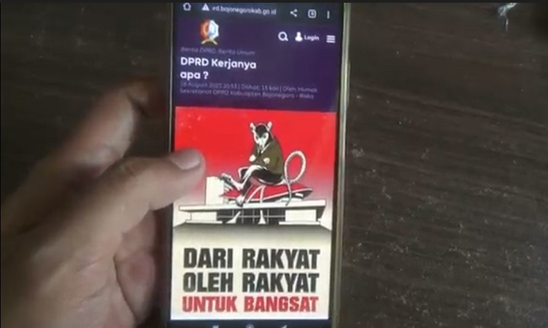 Situs Resmi DPRD Bojonegoro Diretas, Ada Gambar Tikus hingga Iklan Judi Online