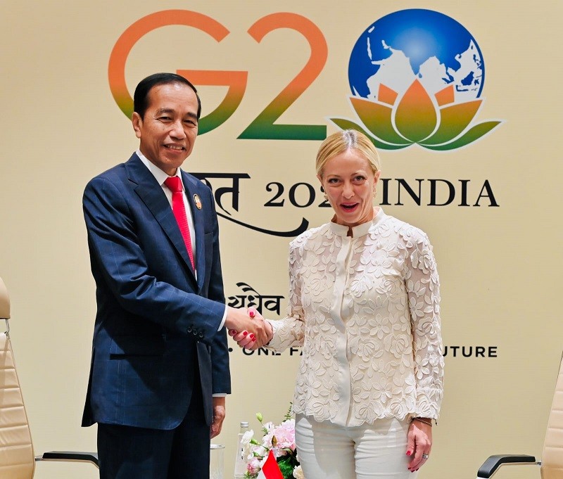 Jokowi Bertemu PM Italia, Bahas Kerja Sama dan Investasi Transisi Energi  